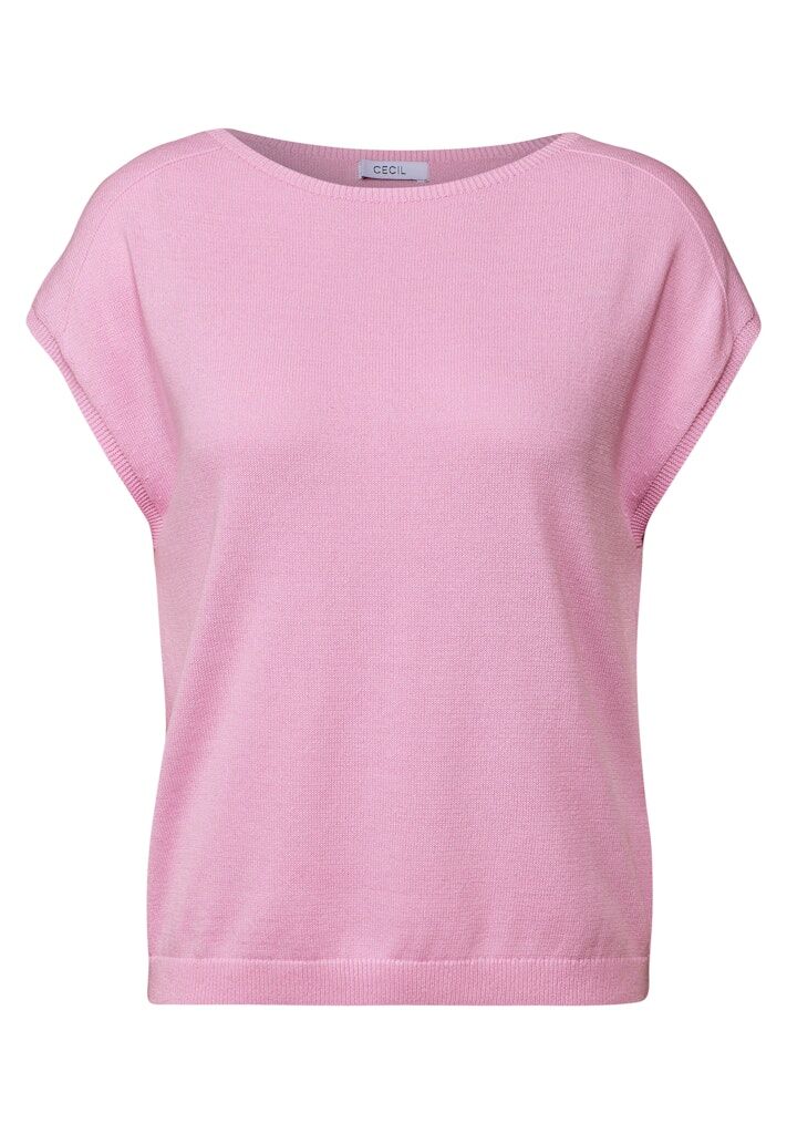Cecil Leinen-Look Strickshirt