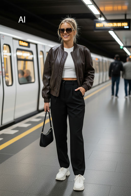 Lässige Lederjacken