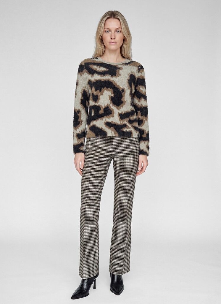Pullover mit Leo-Print