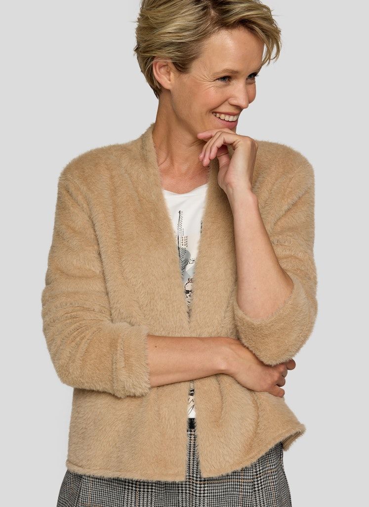 Rabe Pullover Cozy & Cool - Patch Design Strickpullover